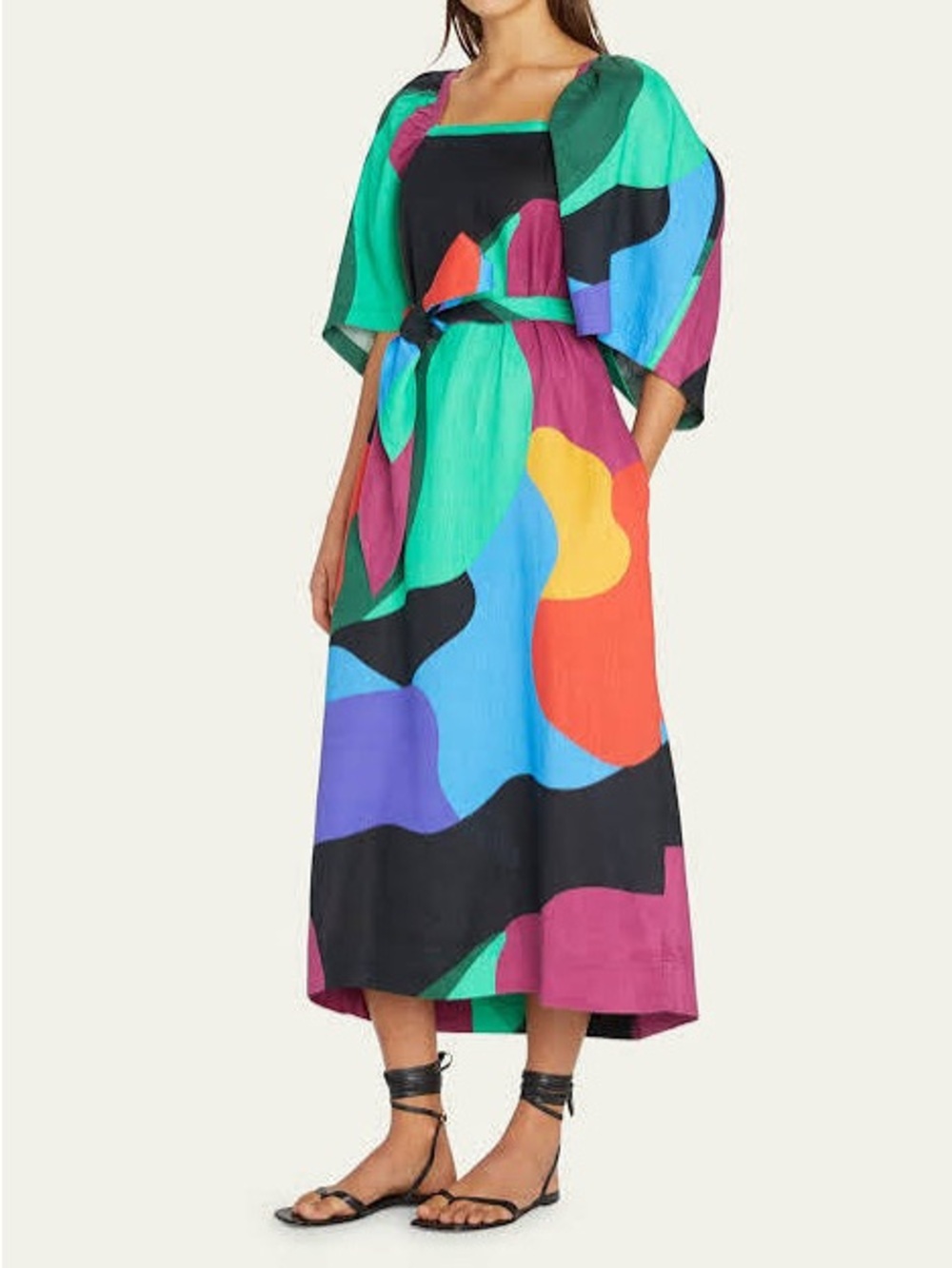 Mara Hoffman Multicolor Abstract Maxi Dress.